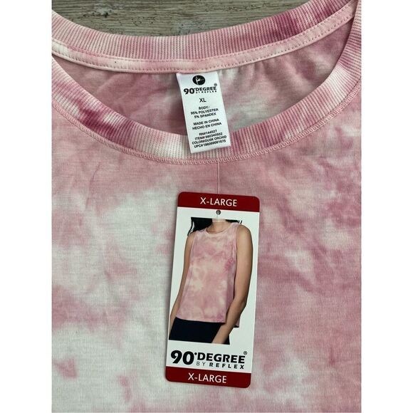 90 Degree by Reflex Tank Top Cropped Athletic Women’s Sz XL - Picture 2 of 3